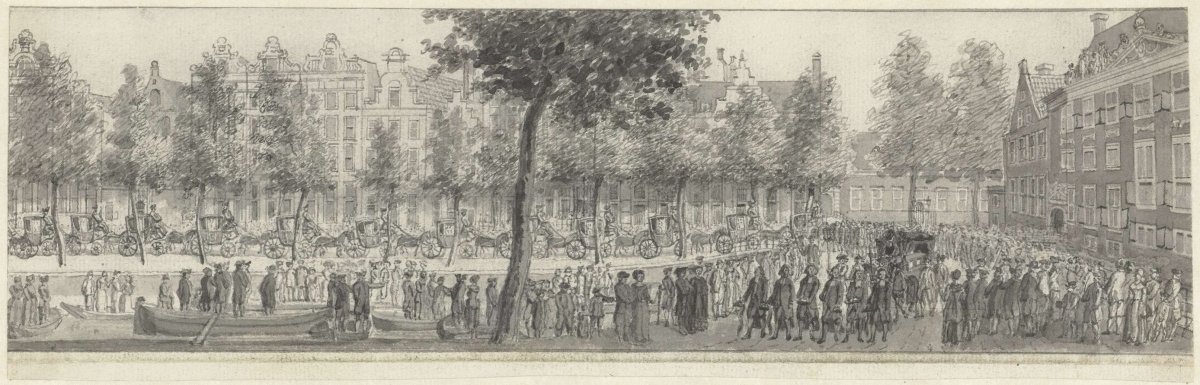 Funeral of Wolter J.G. baron Bentinck, Amsterdam Aug. 28, 1781, Simon Fokke, 1781