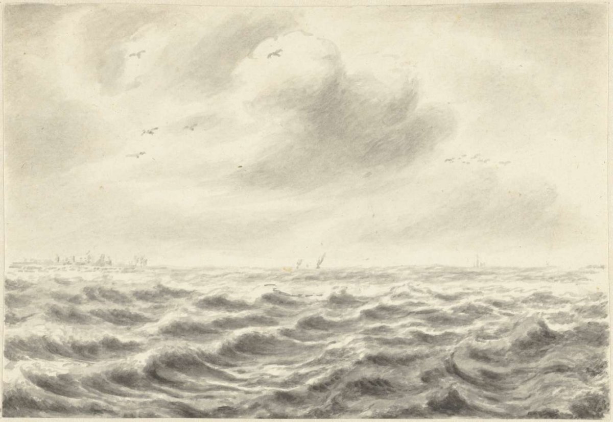 Seascape, Pieter Idserts, 1708 - 1781