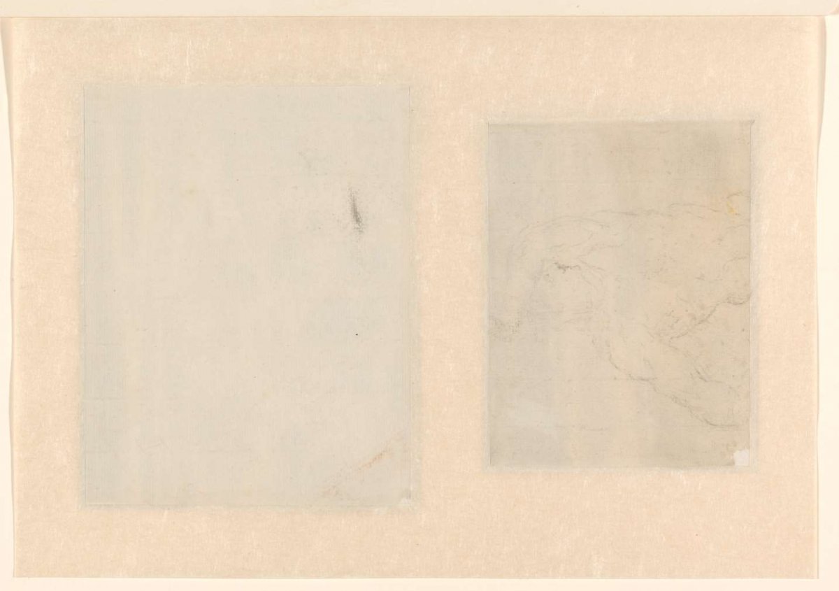 Sketch of the upper body of a muscular man, Pieter Idserts, 1708 - 1781