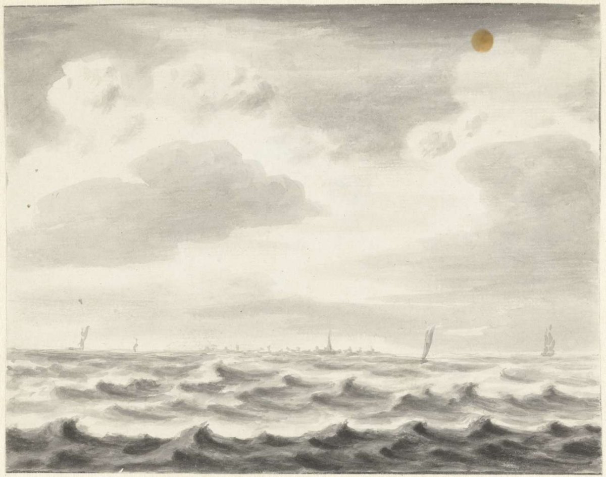 Seascape, Pieter Idserts, 1708 - 1781