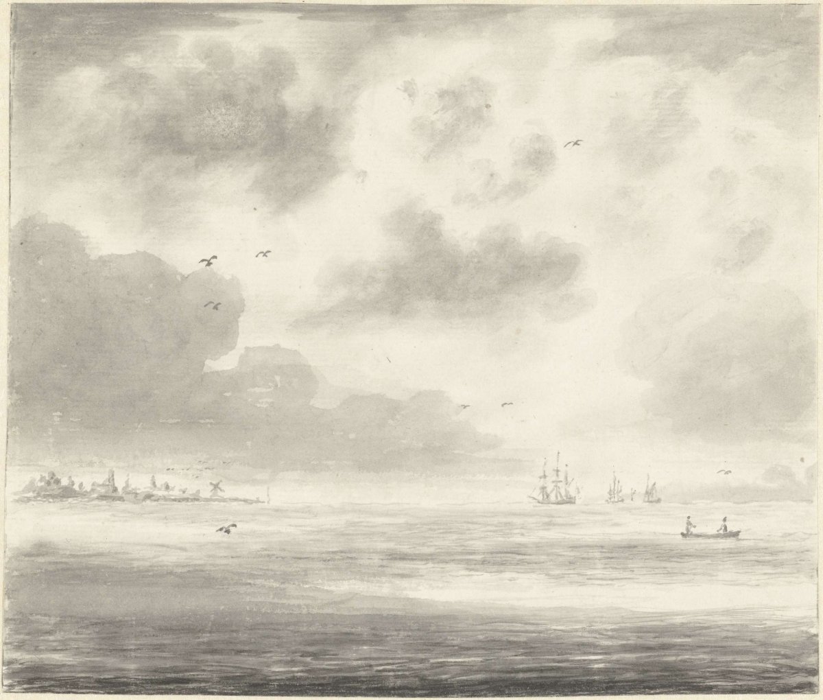 Seascape, Pieter Idserts, 1708 - 1781