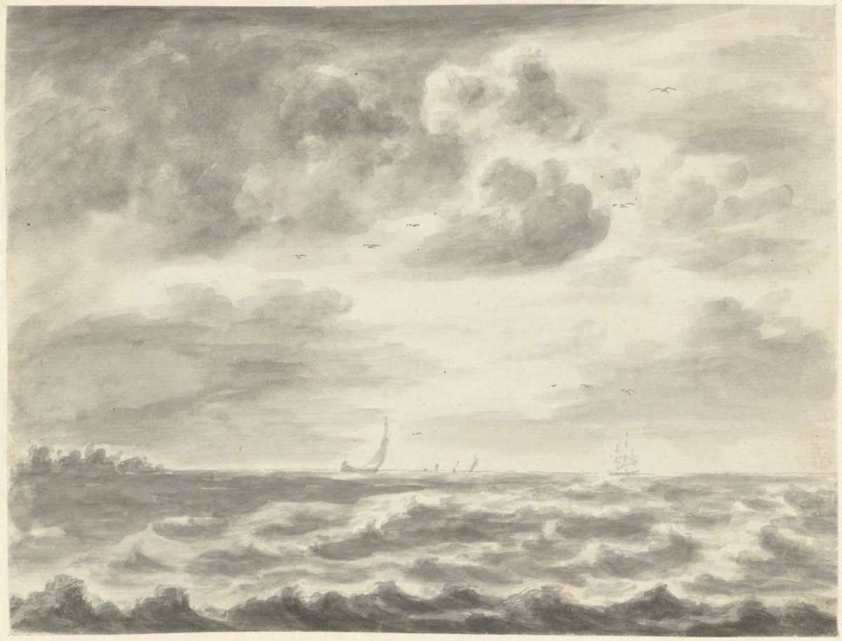 Seascape, Pieter Idserts, 1708 - 1781