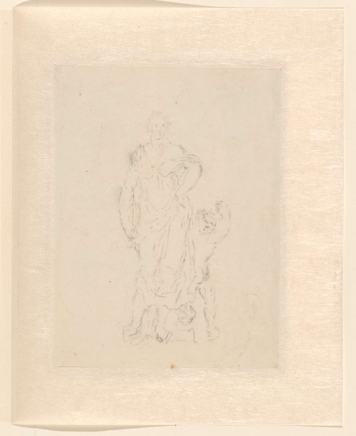 Sculpture group of a woman with child, Pieter Idserts, 1708 - 1781