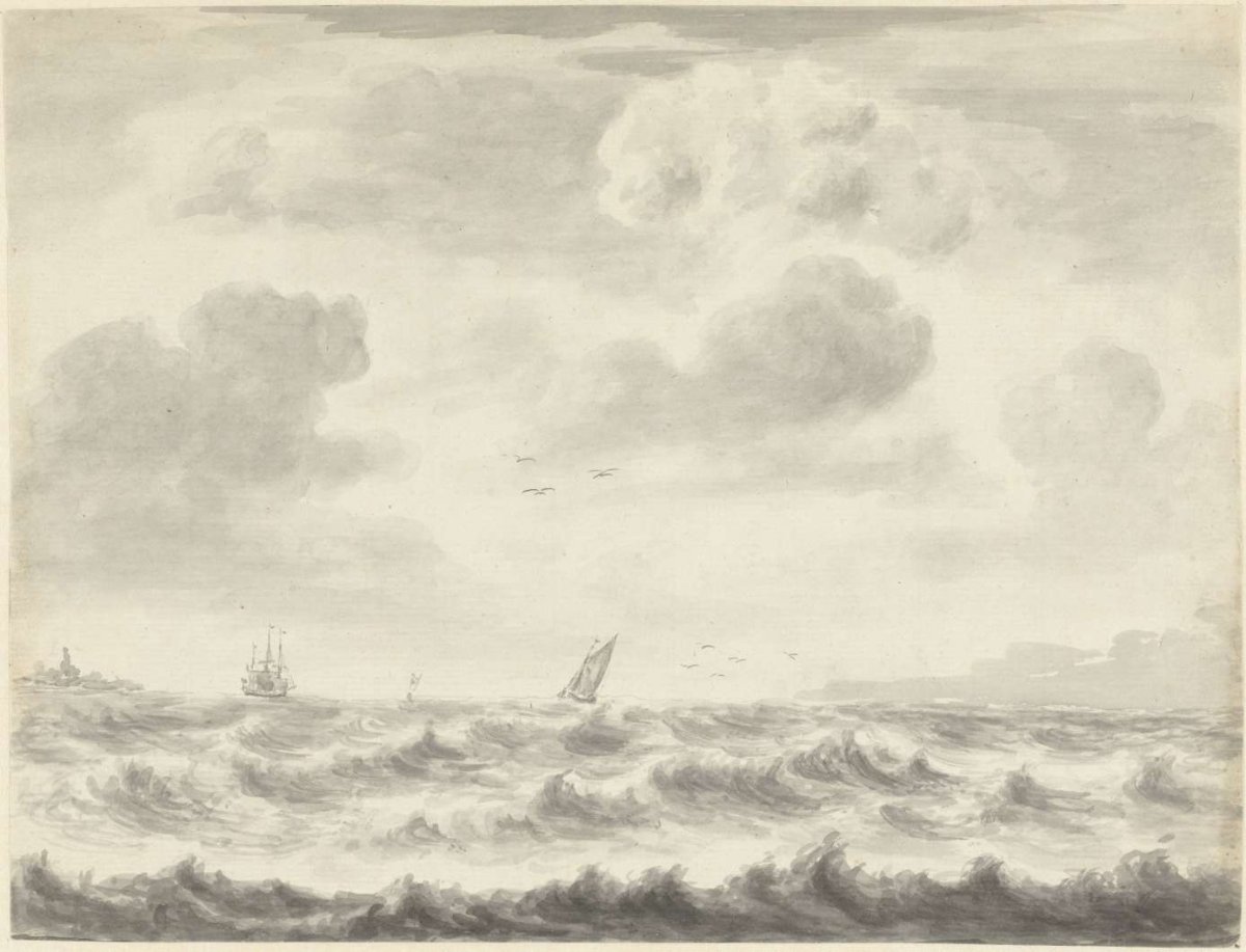 Seascape, Pieter Idserts, 1708 - 1781