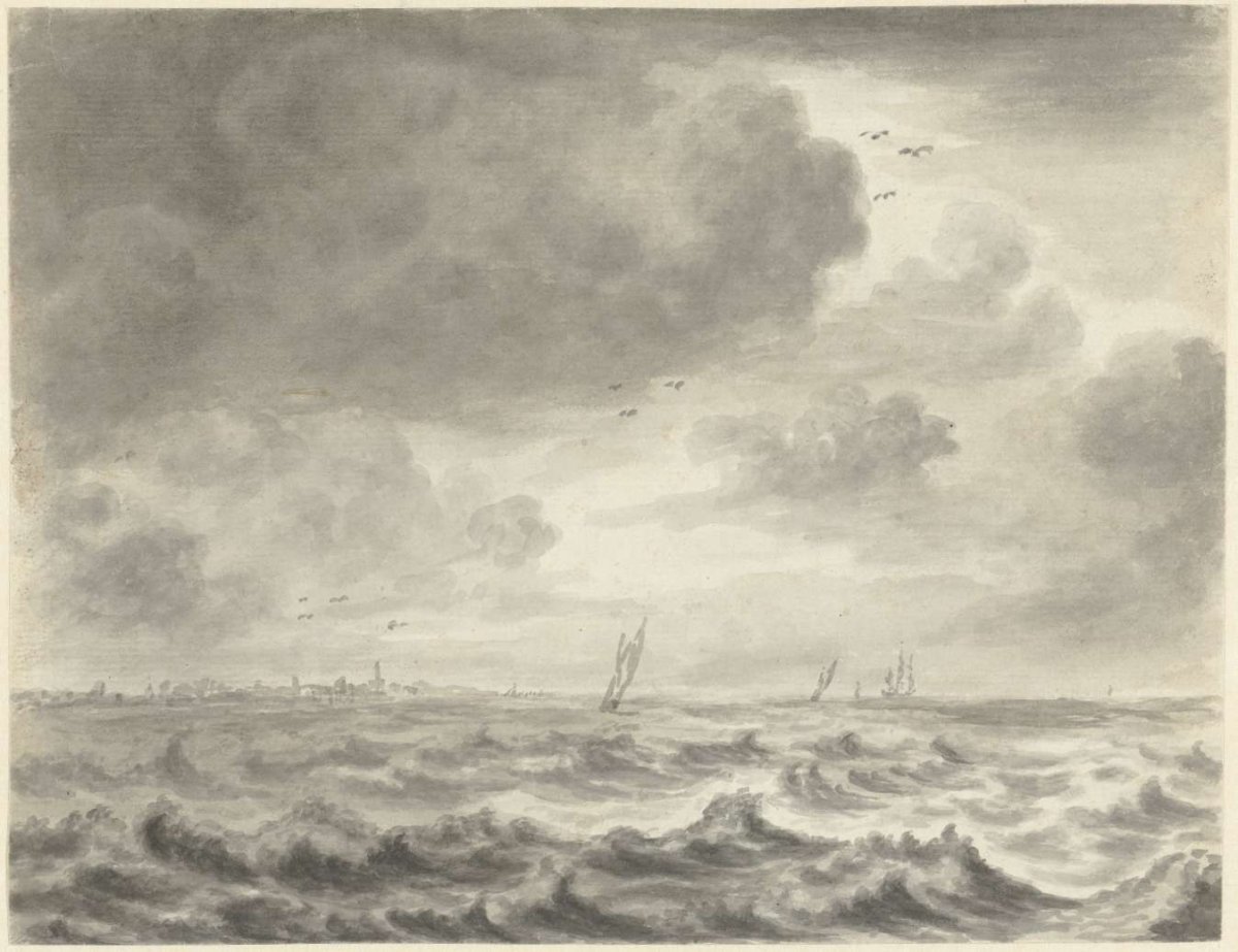 Seascape, Pieter Idserts, 1708 - 1781