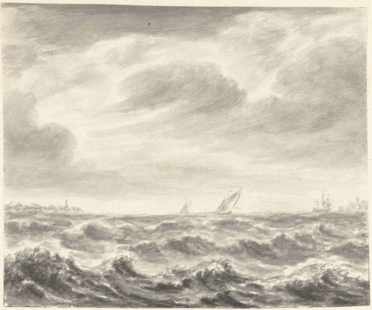 Seascape, Pieter Idserts, 1708 - 1781