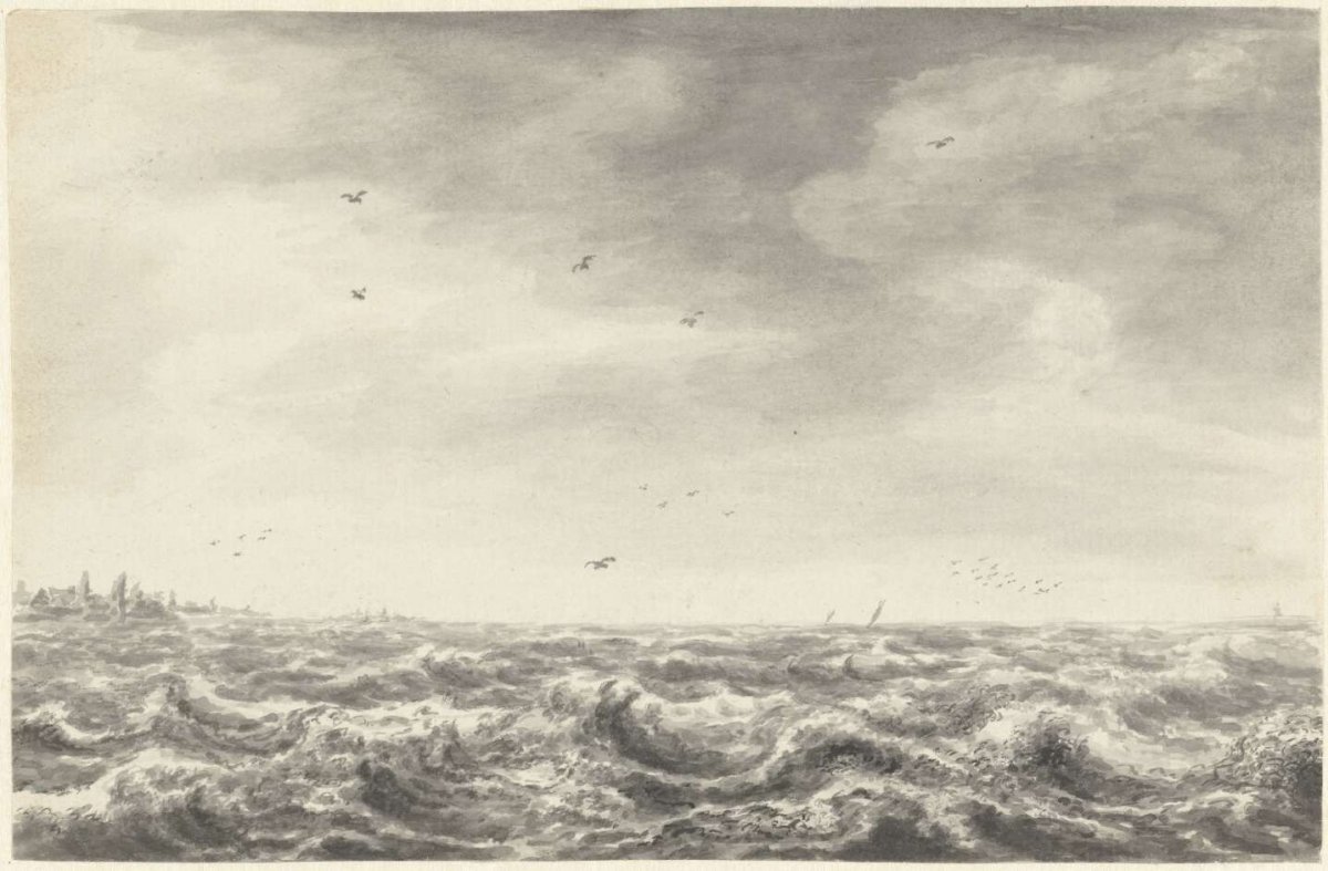 Seascape, Pieter Idserts, 1708 - 1781
