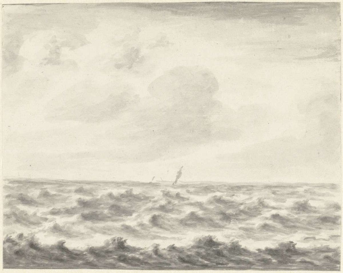 Seascape, Pieter Idserts, 1708 - 1781