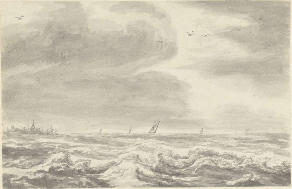 Seascape, Pieter Idserts, 1708 - 1781
