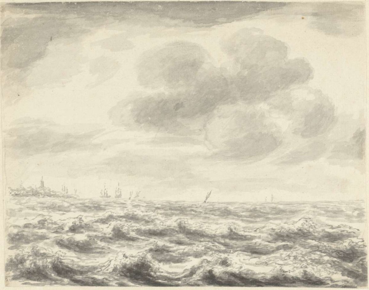 Seascape, Pieter Idserts, 1708 - 1781