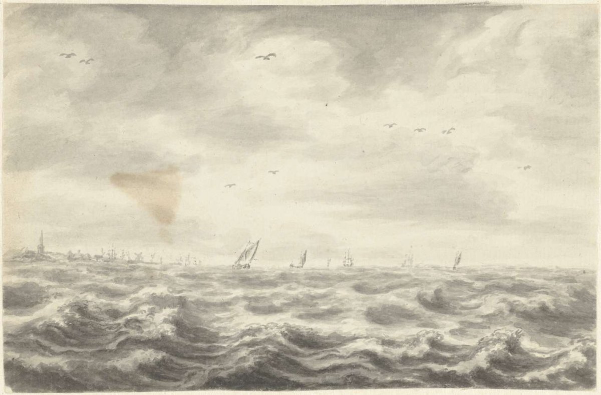 Seascape, Pieter Idserts, 1708 - 1781