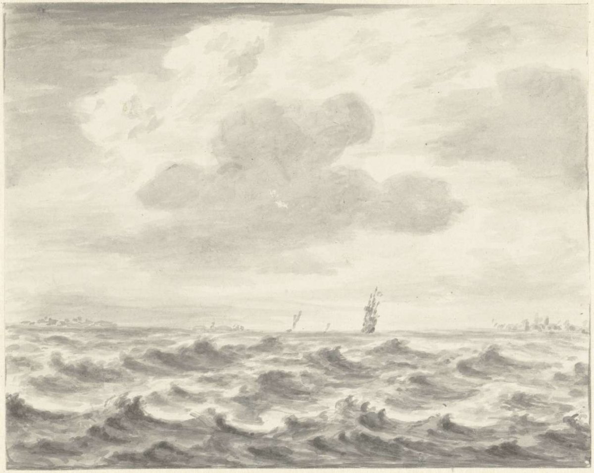 Seascape, Pieter Idserts, 1708 - 1781