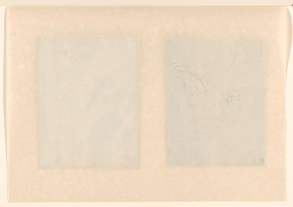 Sketch of a person, Pieter Idserts, 1708 - 1781
