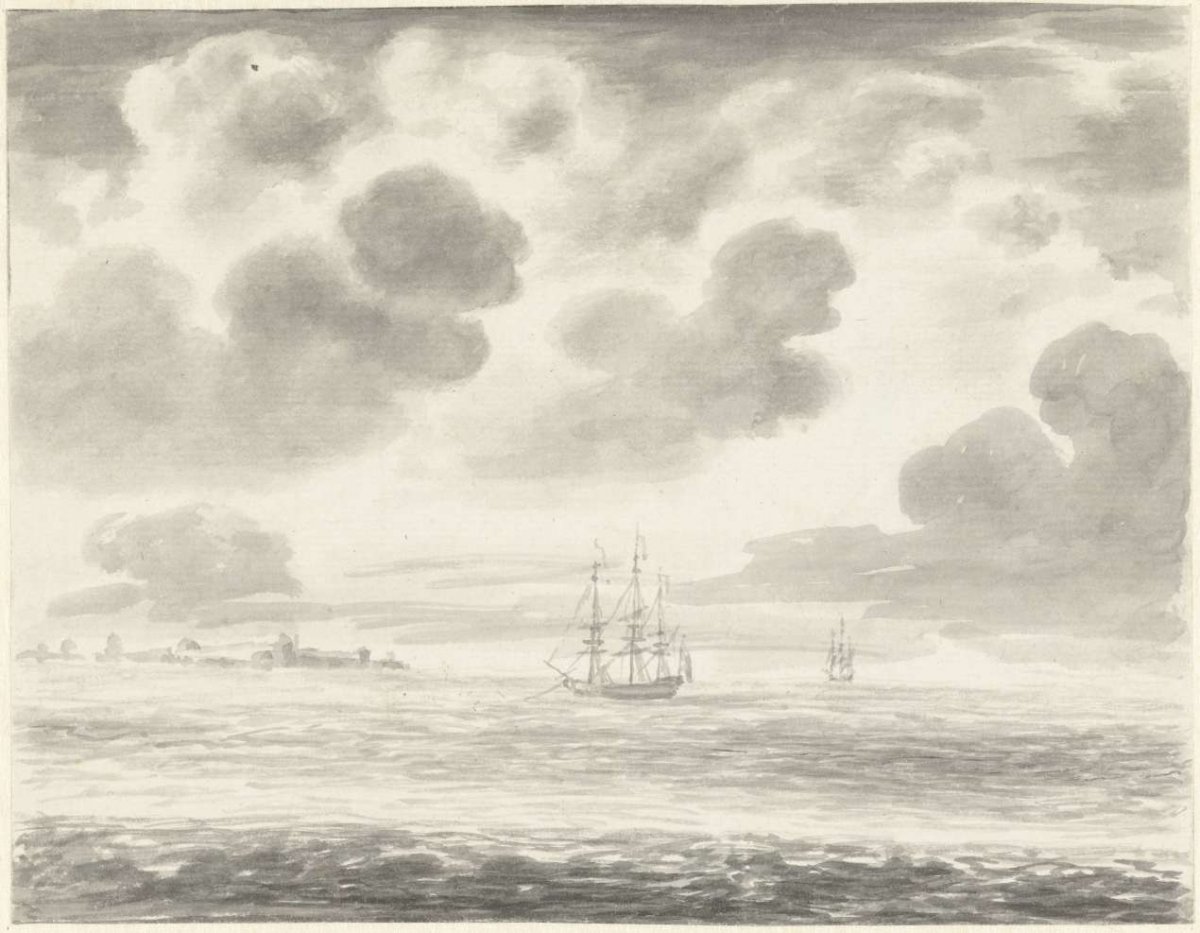 Seascape, Pieter Idserts, 1708 - 1781