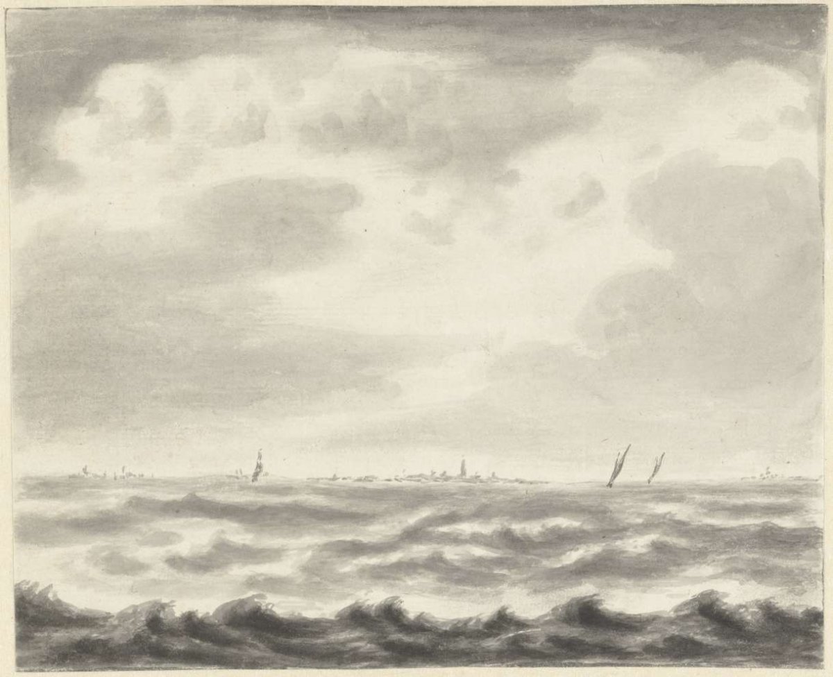 Seascape, Pieter Idserts, 1708 - 1781