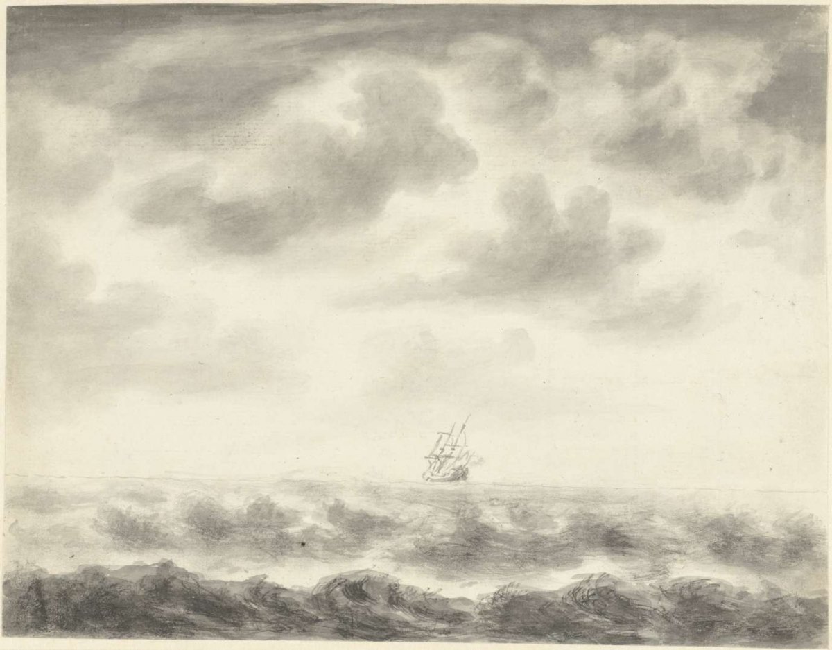 Seascape, Pieter Idserts, 1708 - 1781