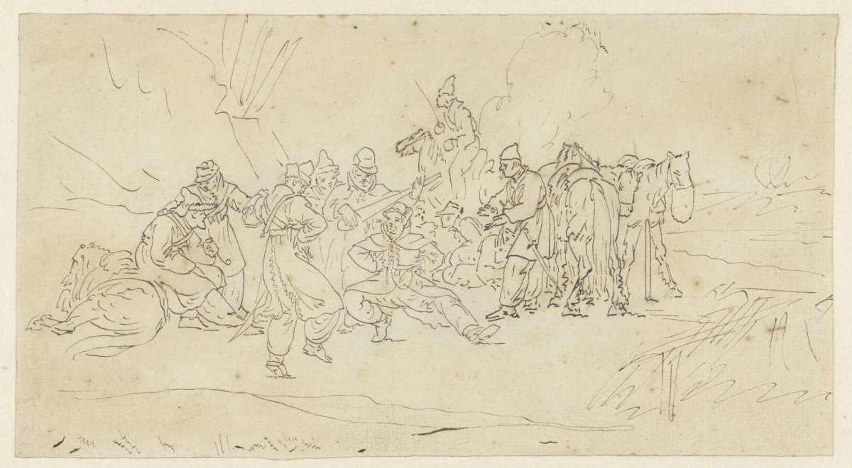 Dansende kozakken, Louis Moritz, 1786 - 1839