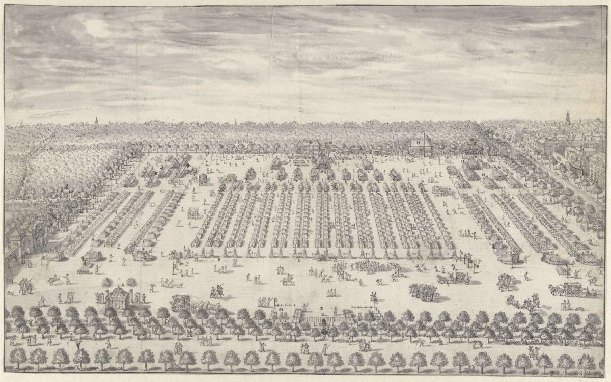 Encampment near The Hague, 1742, Daniël Marot (II), 1742