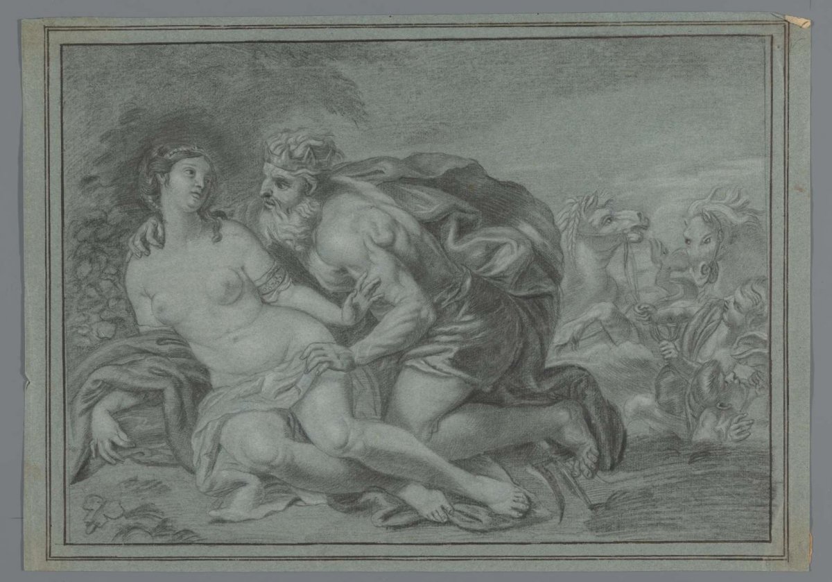 Neptune with a nymph, anonymous, 1700 - 1800