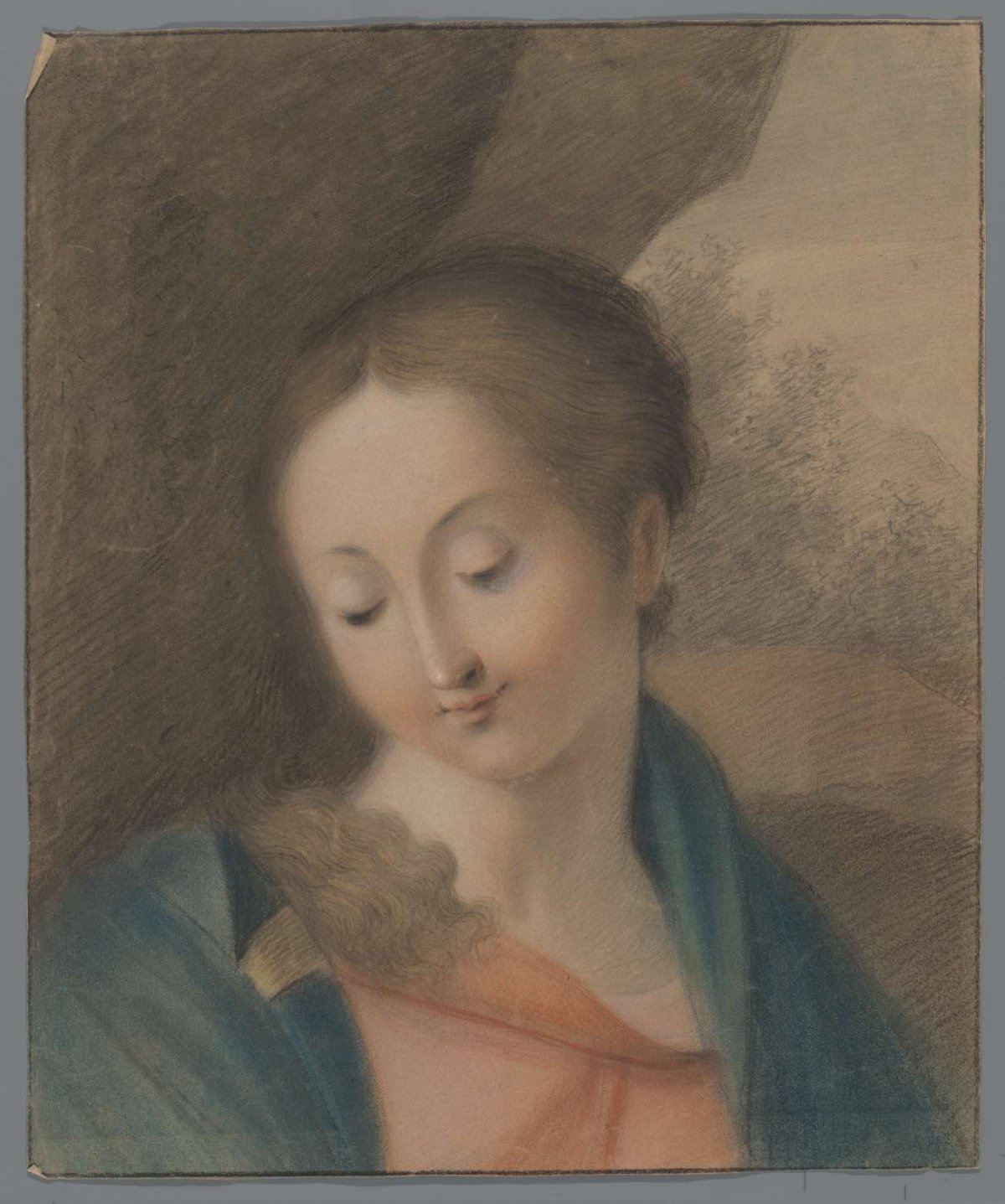 Bust of Mary, looking down, anonymous, 1700 - 1800