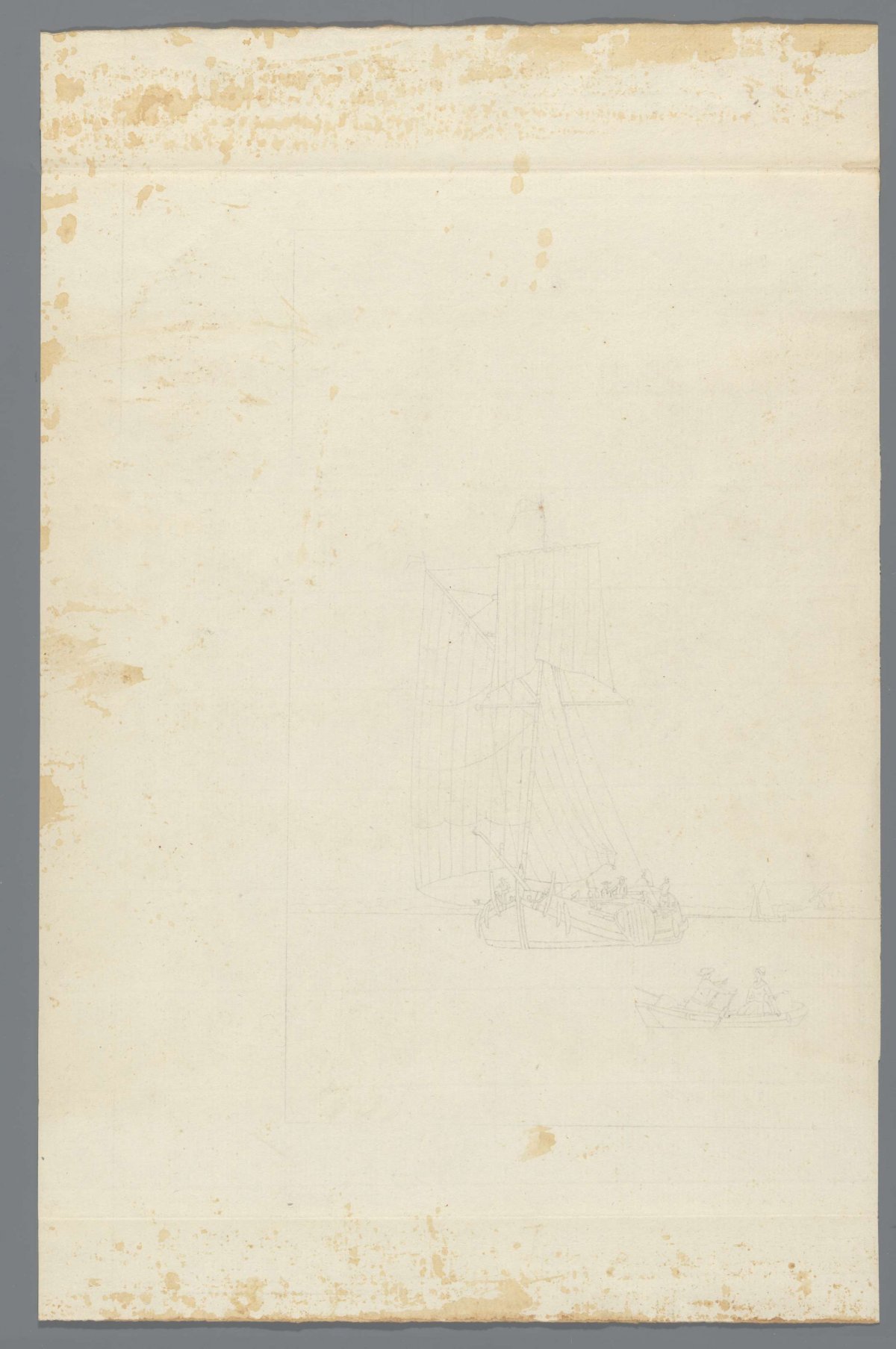 Some boats on the water, anonymous, 1700 - 1800