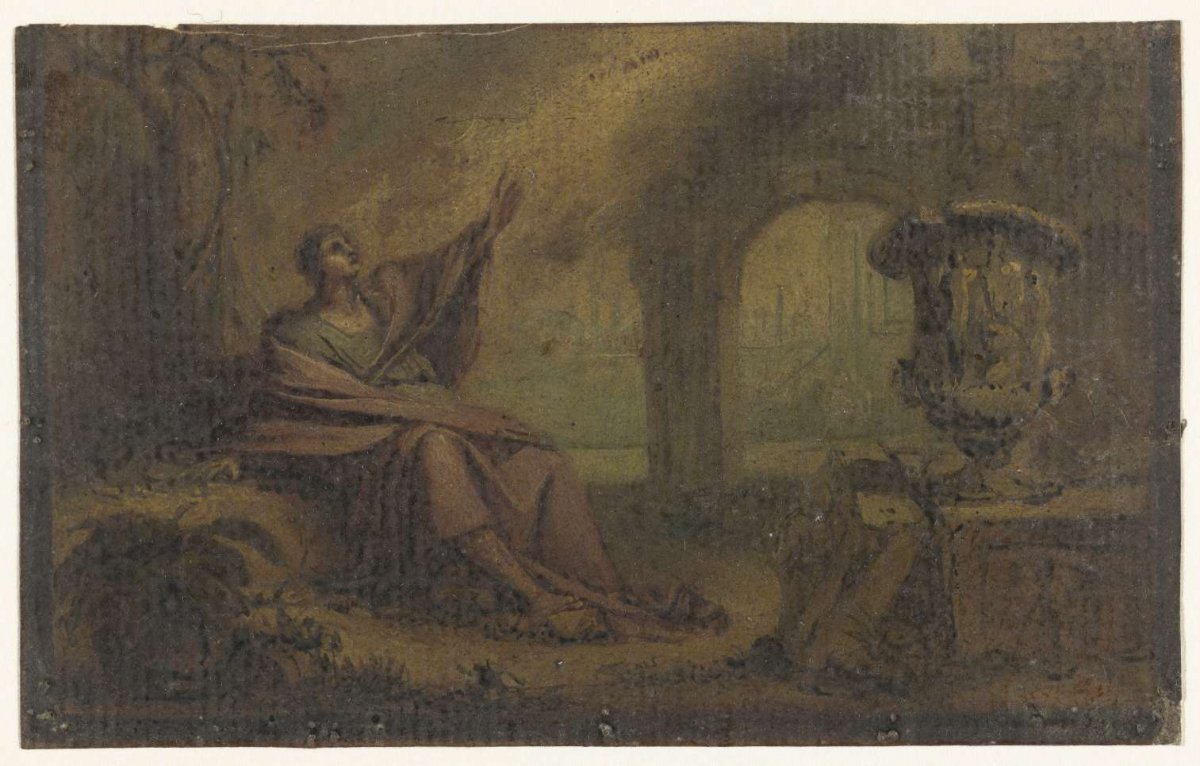 John on Patmos (?), anonymous, 1700 - 1800