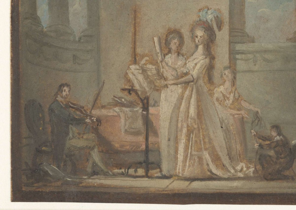 Musicerend gezelschap, anonymous, 1700 - 1800