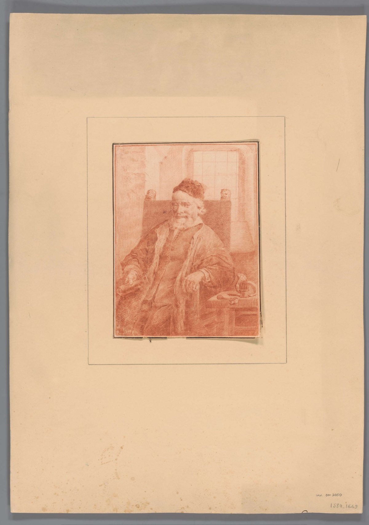 Portrait of the goldsmith Johannes Lutma, anonymous, 1736 - 1798
