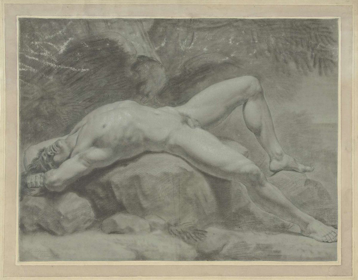Study for Prometheus, Jean Grandjean, 1781