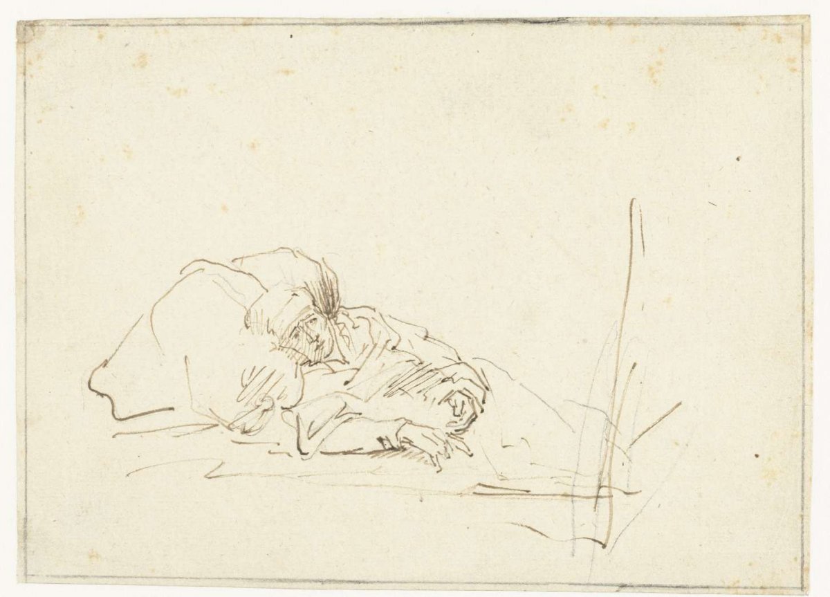 Saskia Ill in Bed, anonymous, c. 1693 - c. 1700