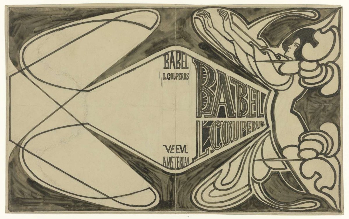 Bandontwerp voor: Louis Couperus, Babel, 1901, Jan Toorop, in or before 1901