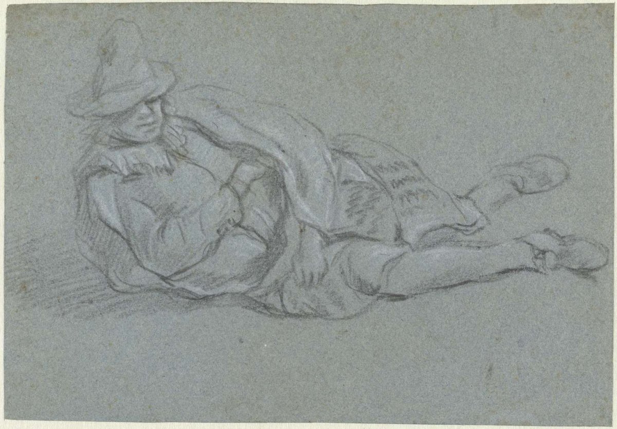 Man Resting on the Ground, anonymous, c. 1650 - c. 1660
