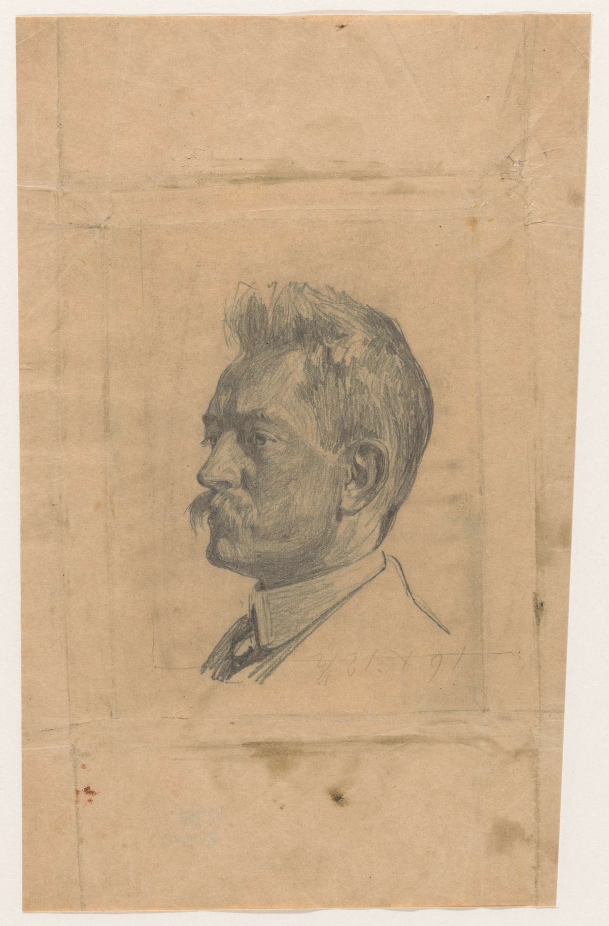 Portrait of Jan Hofker, Willem Witsen, 1870 - 1923