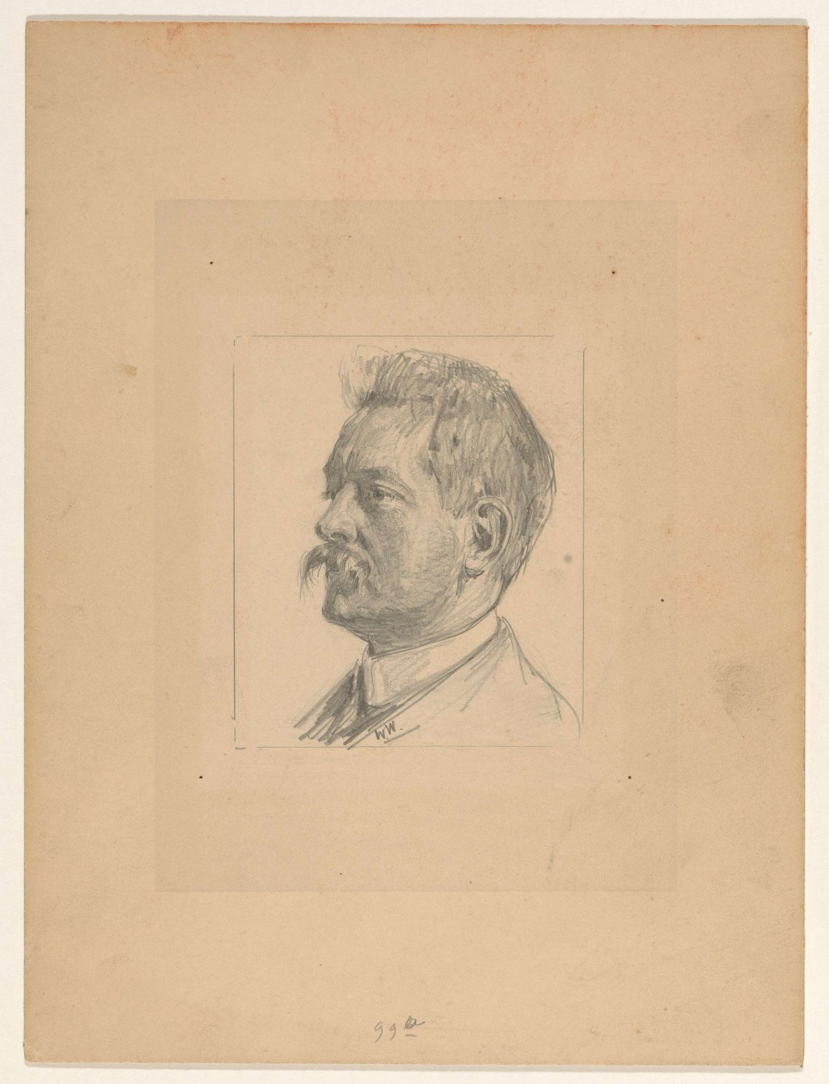 Portrait of Jan Hofker, Willem Witsen, 1870 - 1923