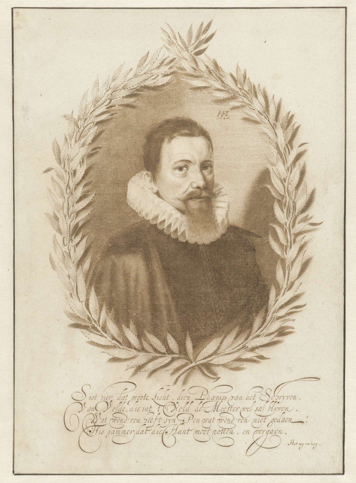 Portrait of Jan van de Velde (I), Jan van de Velde (II), 1628