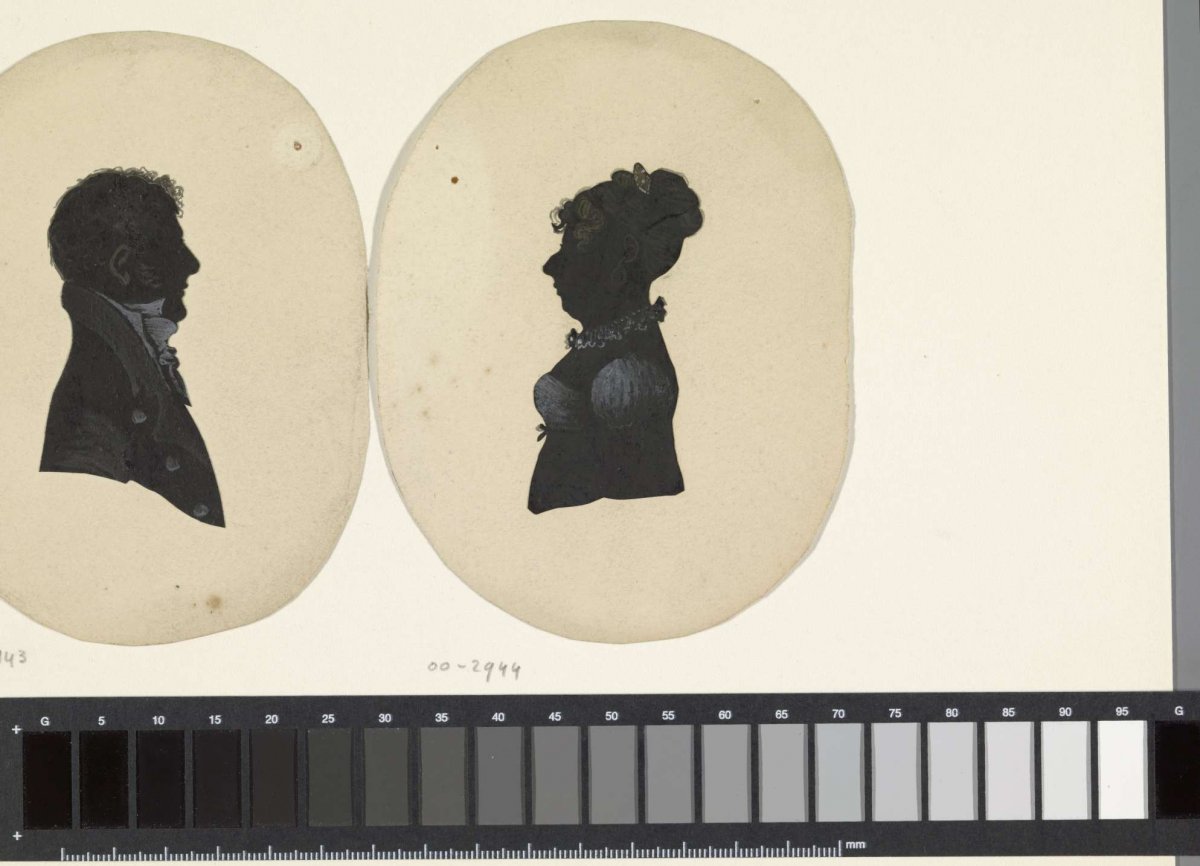Silhouette of a woman, anonymous, c. 1700 - c. 1800