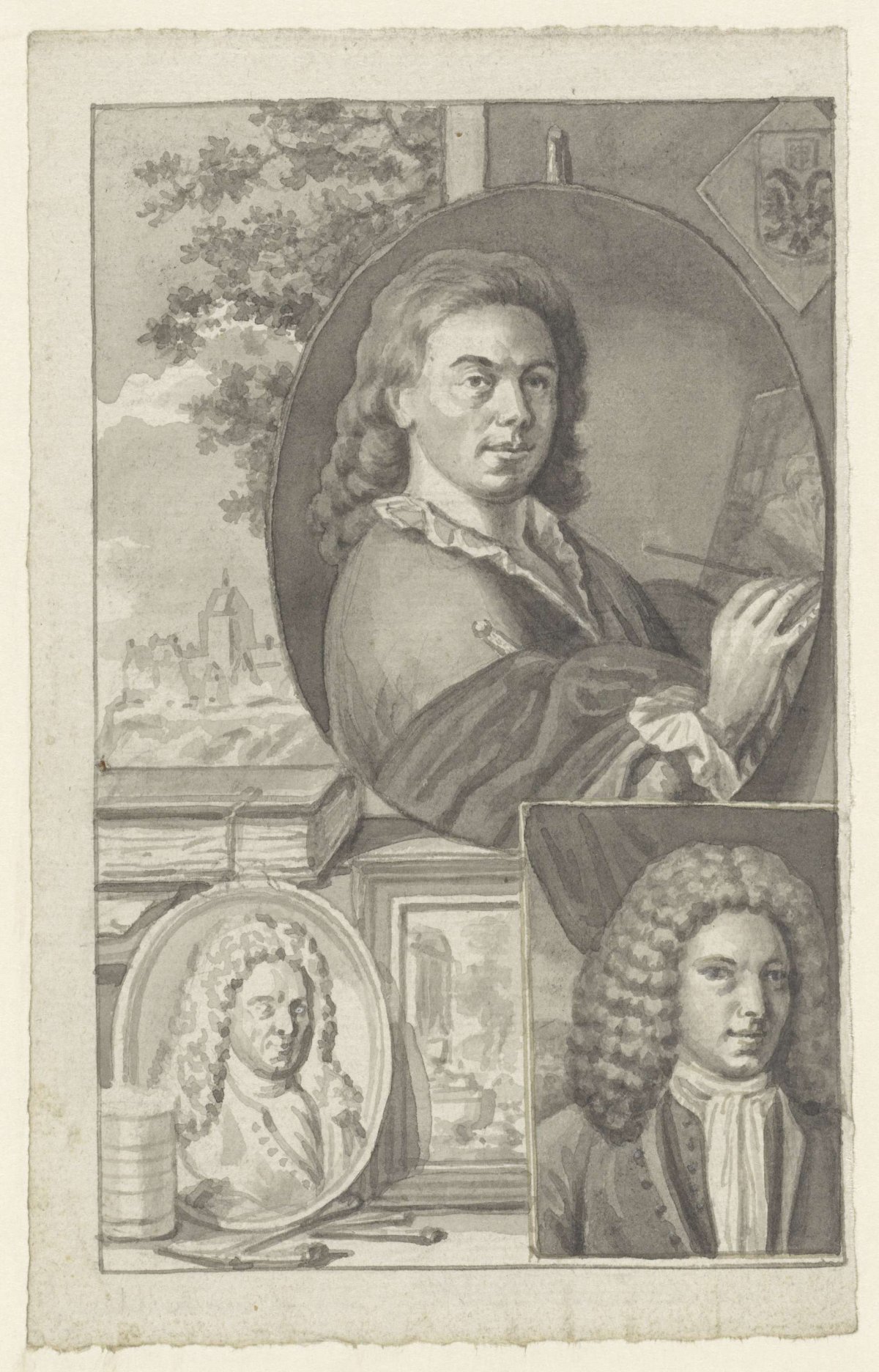 Portraits of Hendrik Soukens, Roukens and Frans van Eynden, Roeland van Eynden, 1757 - 1819