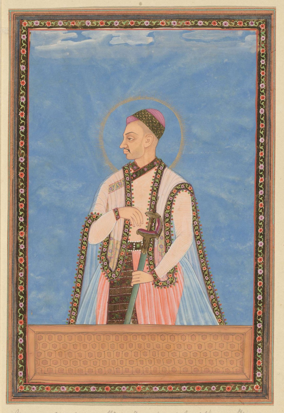 Portrait of Sultan Muhammad-Quli, son of Muhammad-Quli Padsha; after his father, he ruled Golconda, anonymous, c. 1686