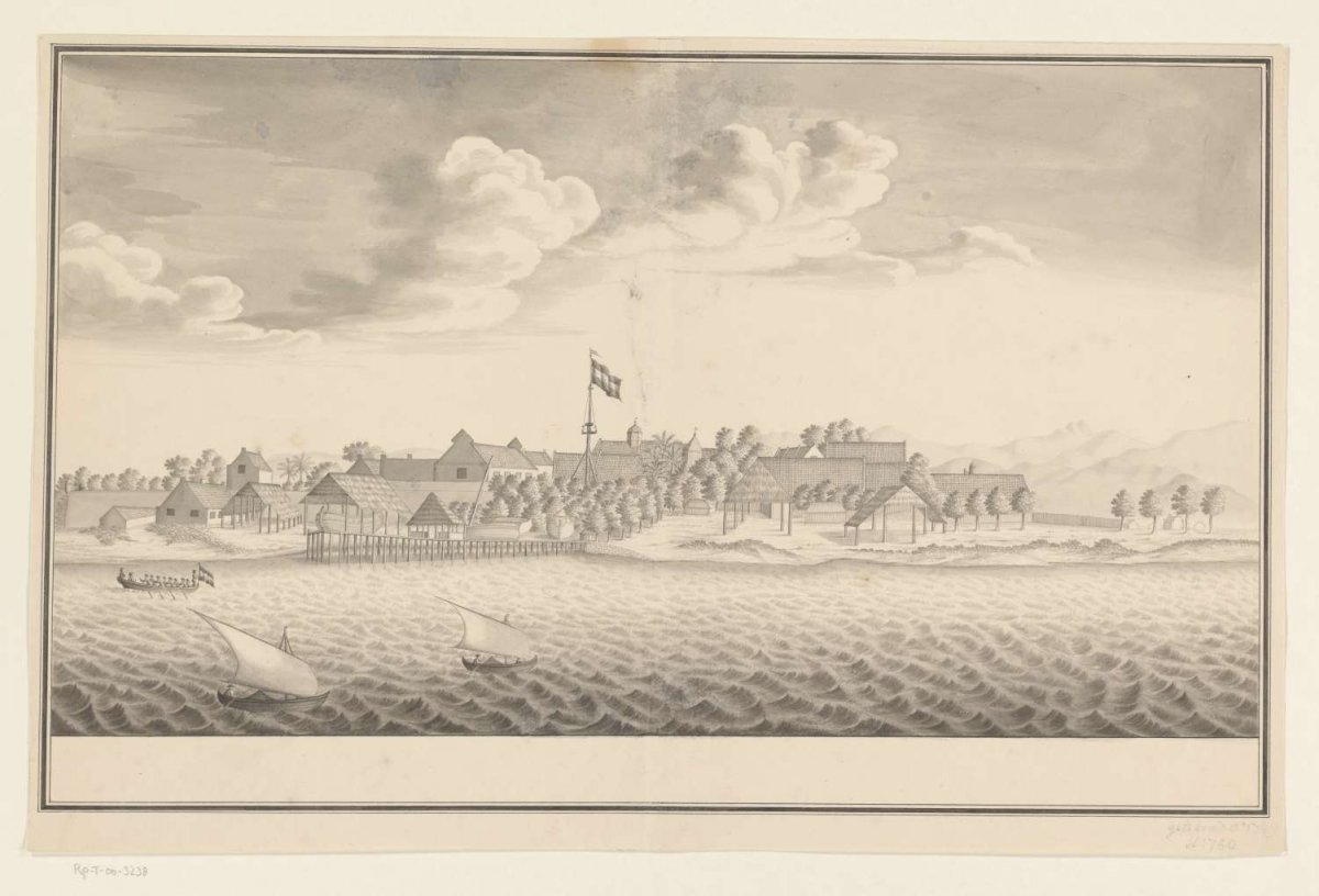 View of Makassar, anonymous, c. 1749 - c. 1750