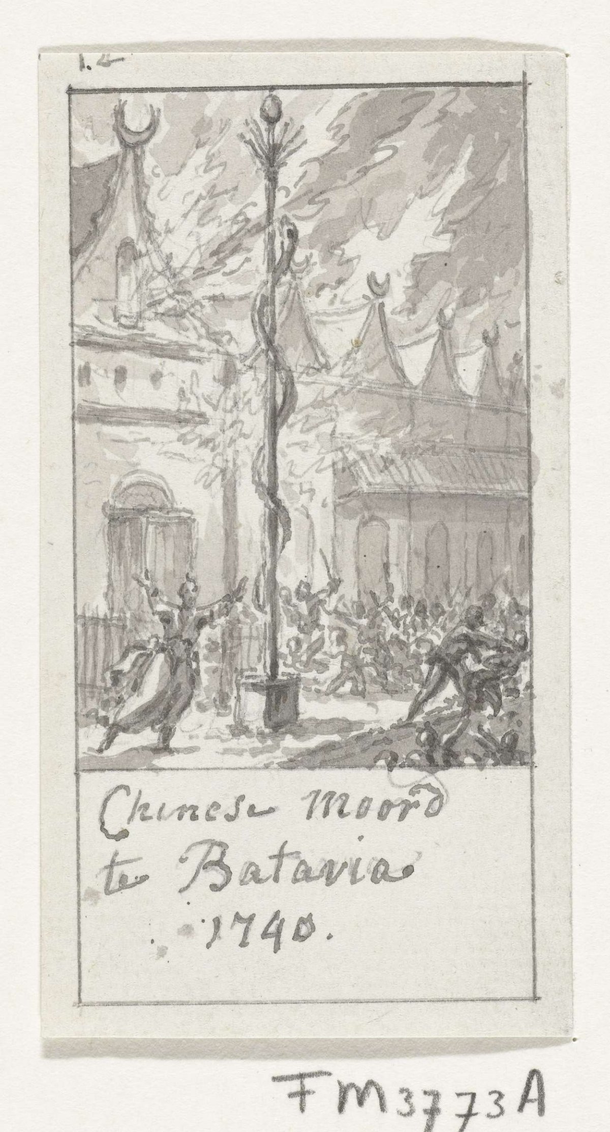 Murder of the Chinese at Batavia, 1740, Simon Fokke, 1740 - 1784