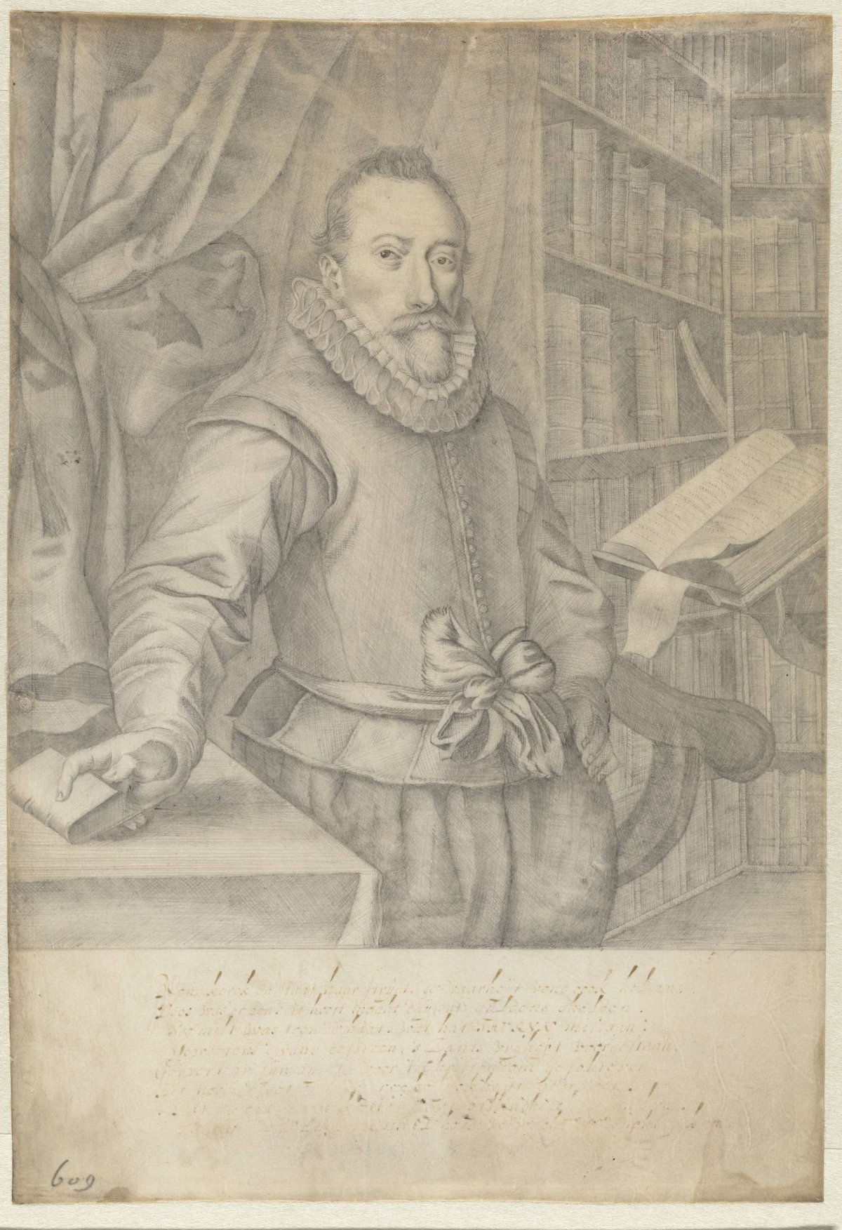 Portrait of Jacob Taurinus, anonymous, 1650 - 1700