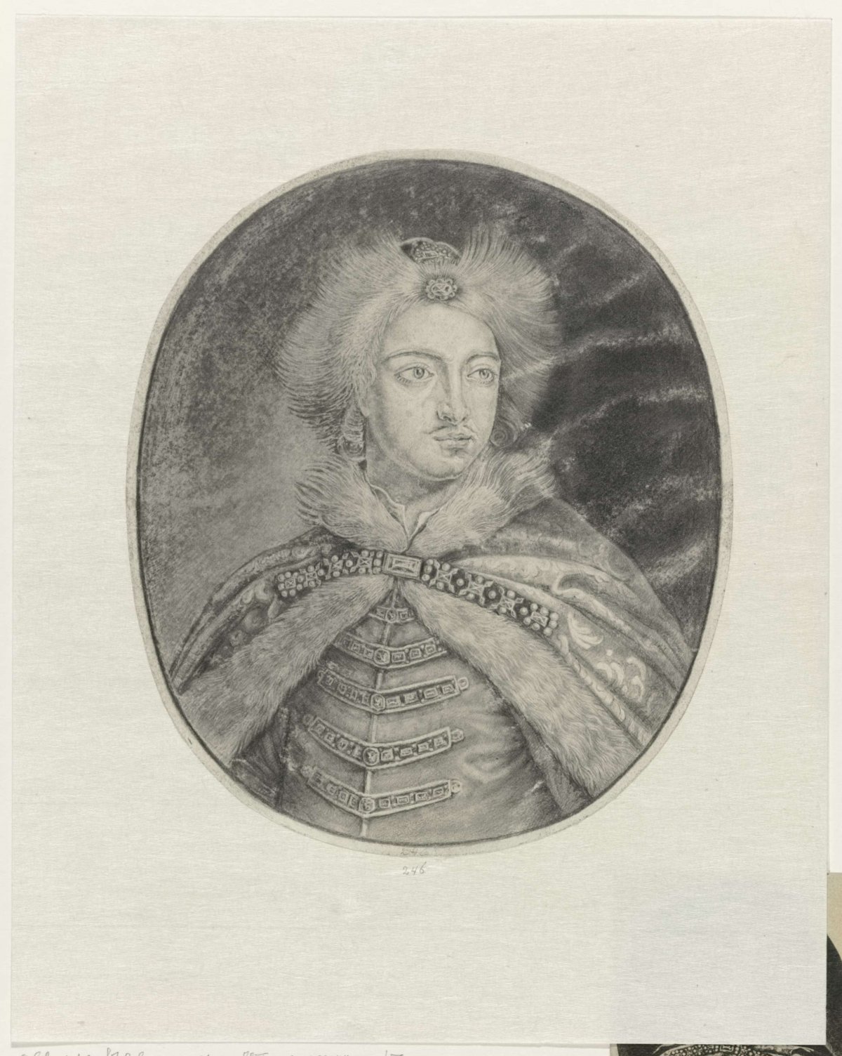 Portrait of Peter I the Great, tsar of Russia, anonymous, 1700 - 1799