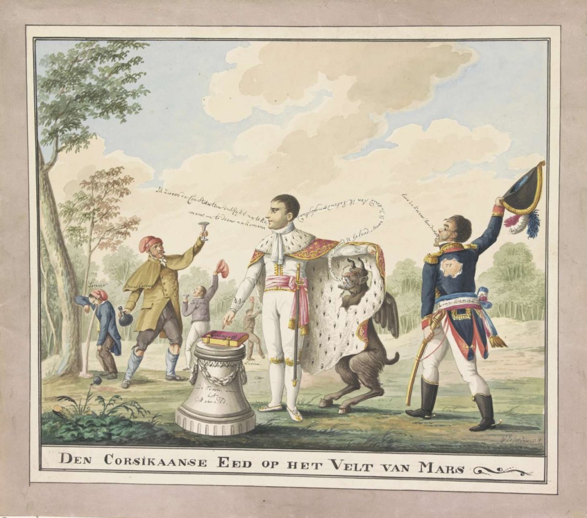 The Corsican Oath on the Field of Mars, Wijnand Esser, 1815