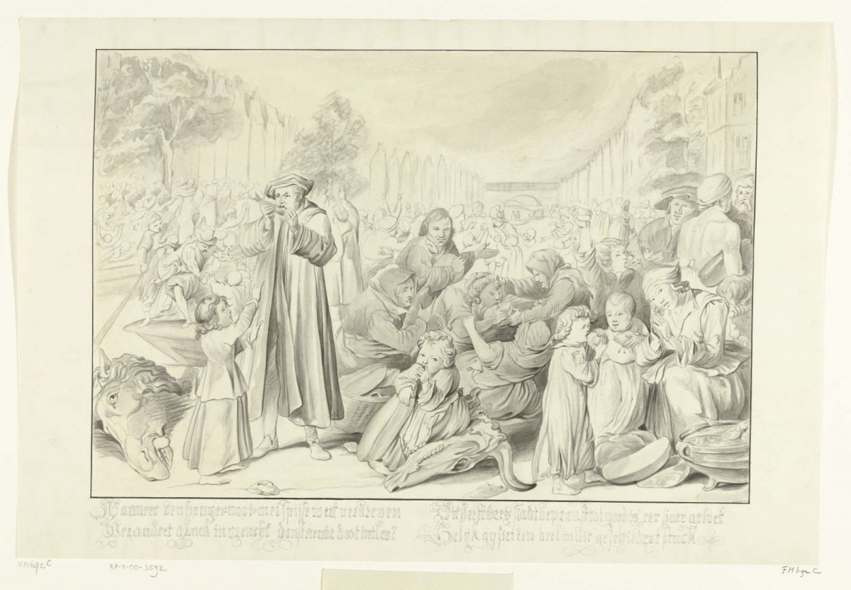 The raising of the redeemed Leiden people, 1574, J.C. Wendel, 1867