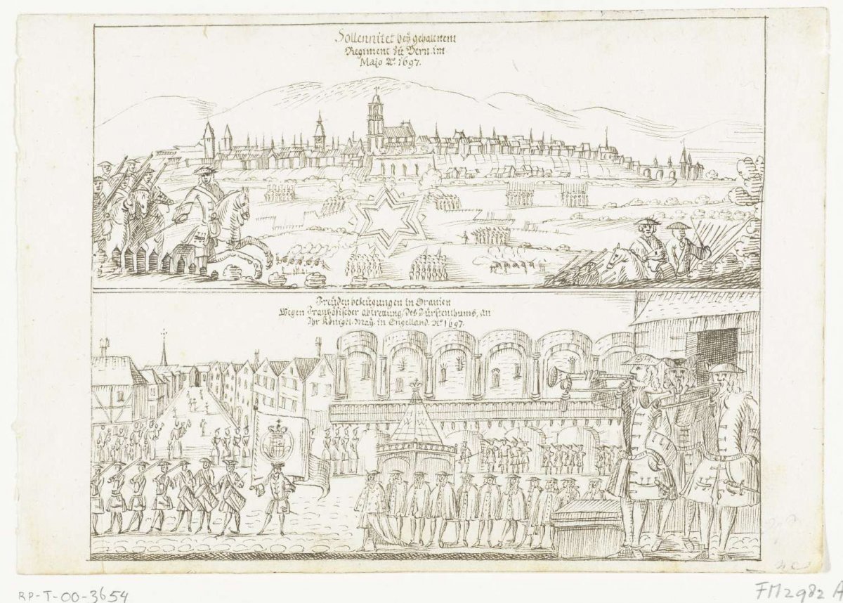 Restoration of Orange as principality, 1697, anonymous, 1697
