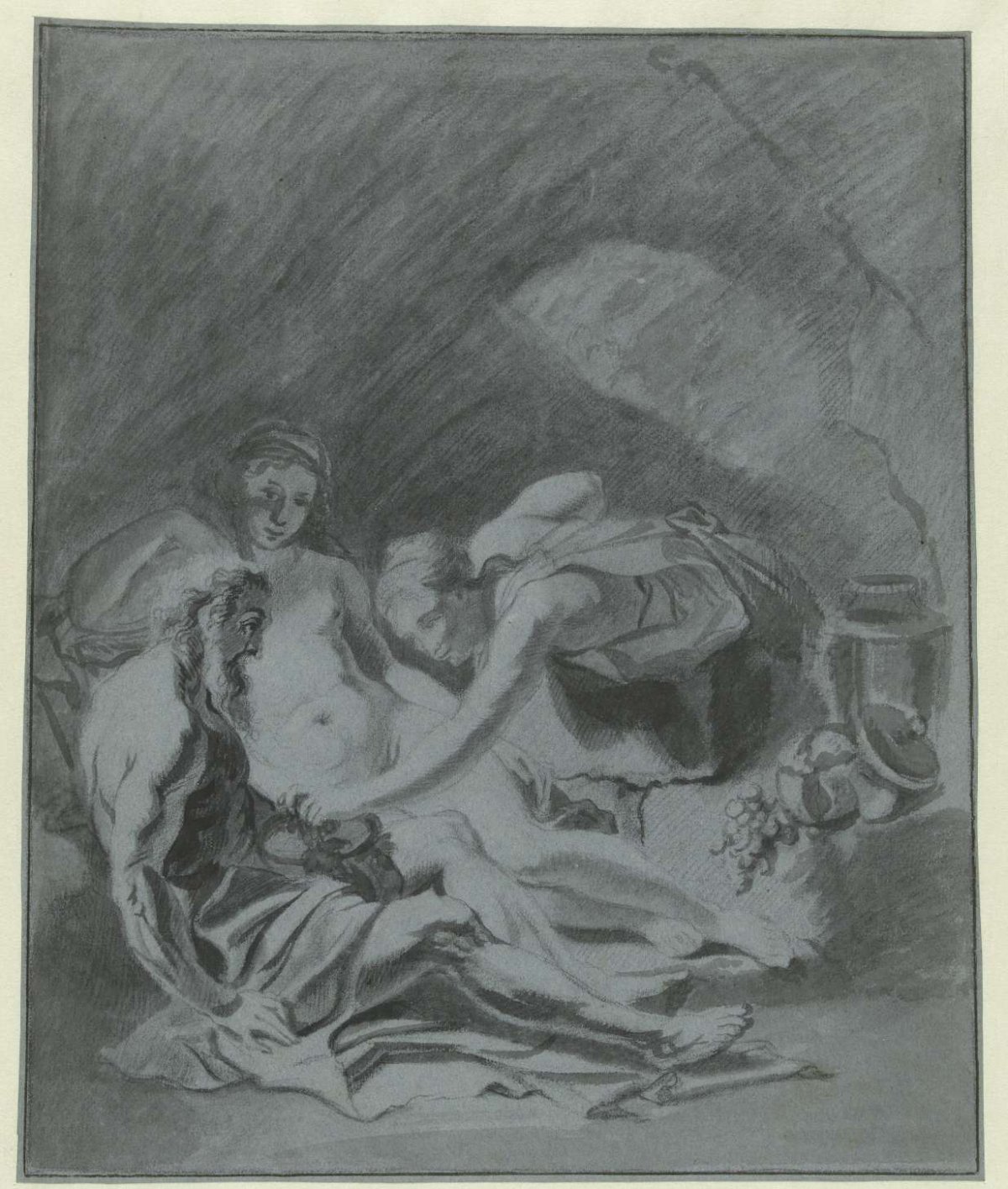 Lot and his daughters, anonymous, 1600 - 1699