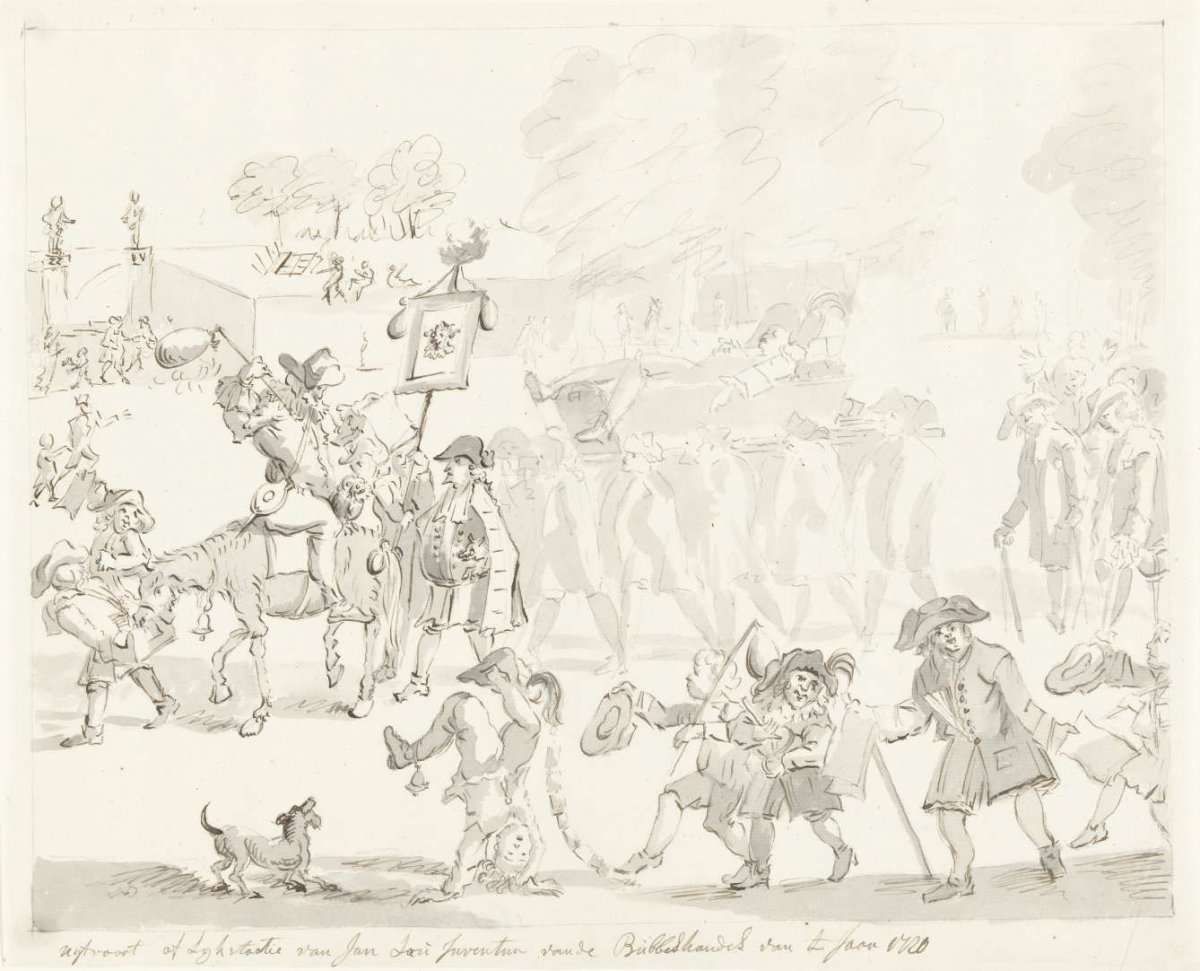 The funeral of John Law, 1720, anonymous, 1720