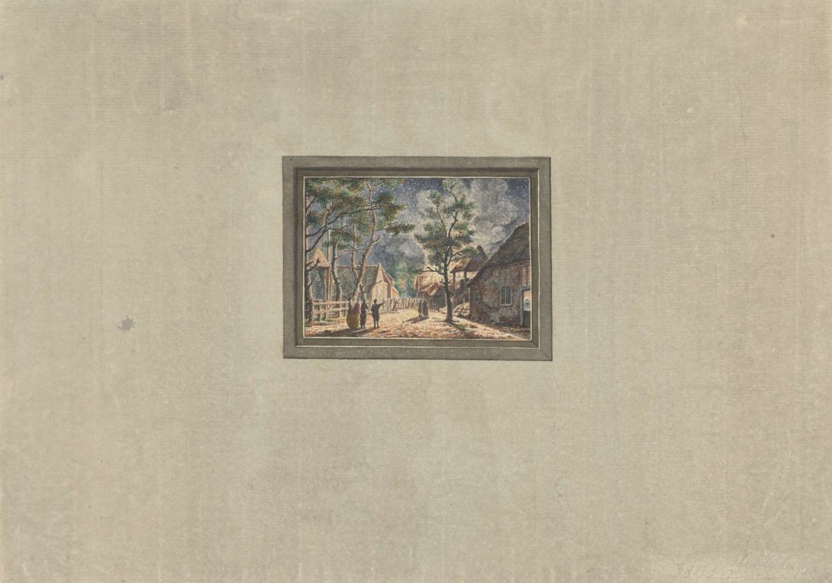 Brand te Muiderberg, 1746, anonymous, 1746