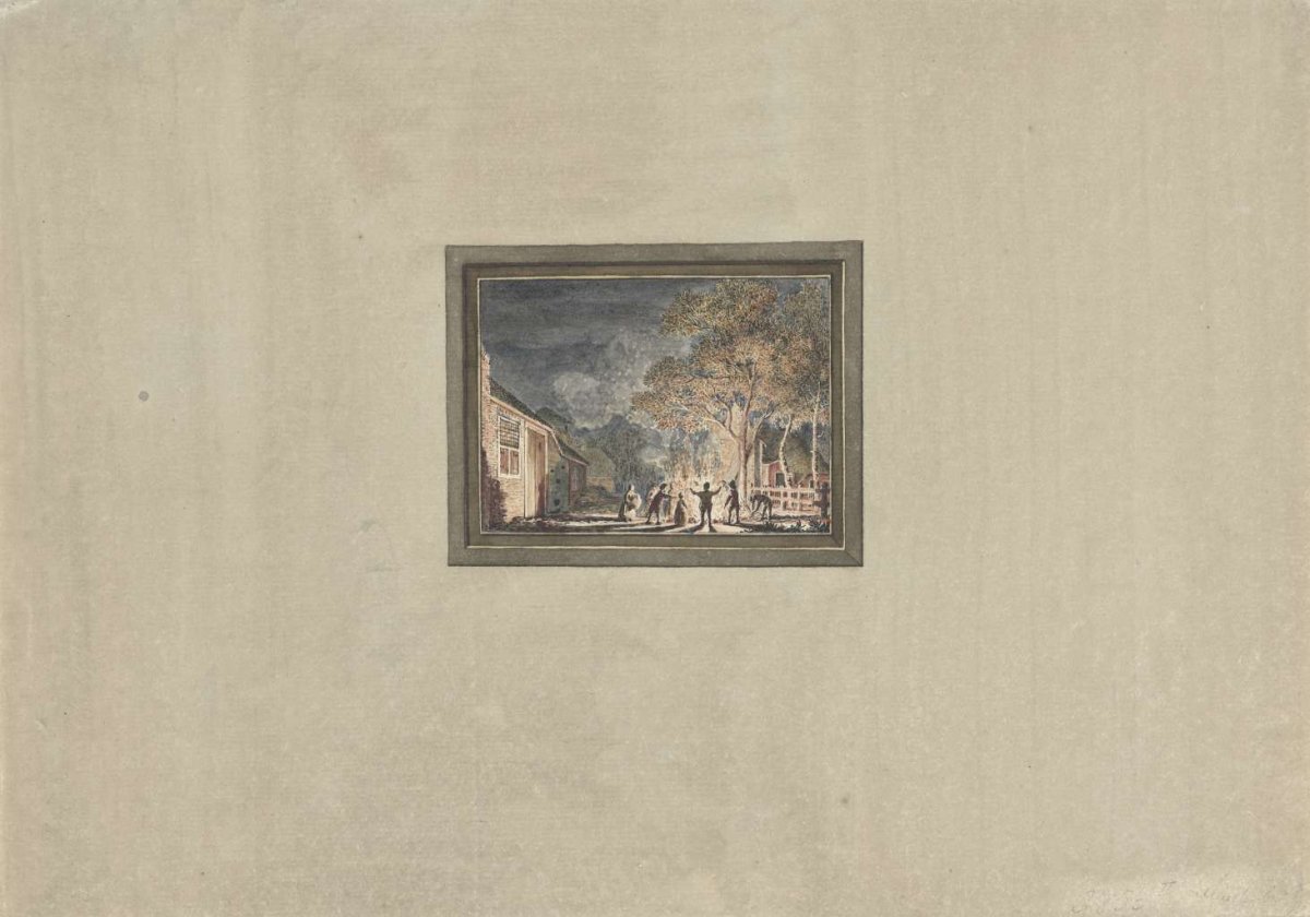 Brand te Muiderberg, 1746, anonymous, 1746