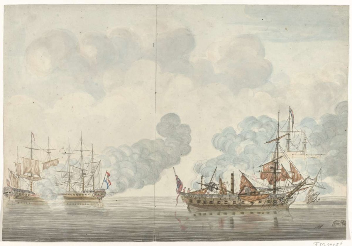 Naval Battle of Cadiz, 1781, anonymous, 1782 - 1820
